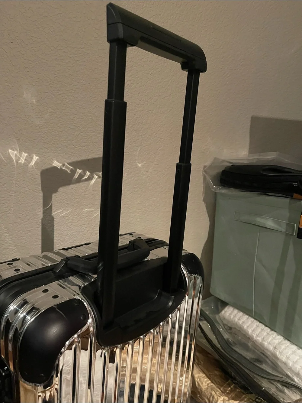 Rimowa x Moncler “Reflection” Silver Mirror Aluminum Cabin Suitcase